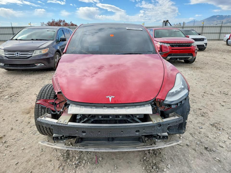 2023 Tesla Model y VIN 7SAYGAEEXPF587475 COPART salvage auction — SIDE, Ut - Salvage Certificate, sold $10,400 on 2026-07-31 (photo 5)