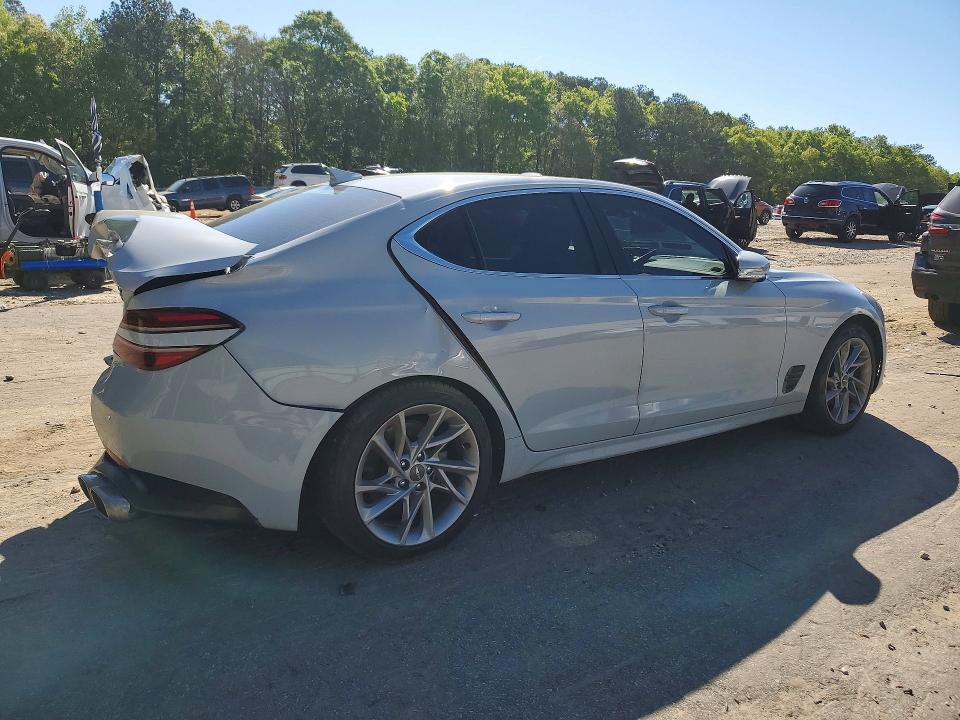 2022 Genesis G70 VIN KMTG34TA1NU092884 COPART salvage auction — REAR END, Tn - Salvage Certificate, sold $6,800 on 2026-07-02 (photo 3)