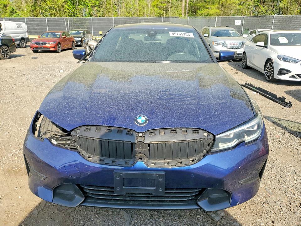 2020 BMW 3er VIN 3MW5R7J05L8B32844 COPART salvage auction — FRONT END, MD - CERT OF SALVAGE < 75% DAMAGE, sold $12,200 on 2026-07-03 (photo 5)