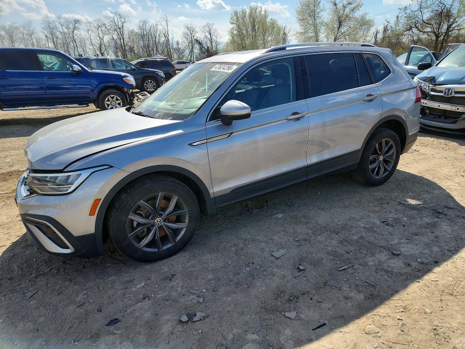 2022 Volkswagen Tiguan VIN 3VV2B7AX4NM147757 COPART salvage auction — FRONT END, Md - Cert Of Salvage > 75% Damage, sold $9,300 on 2026-07-02 (photo 1)