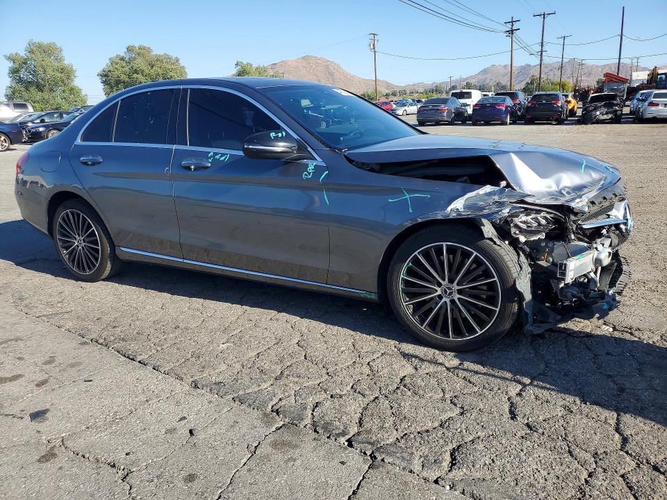 2021 Mercedes-benz C-klasse VIN W1KWF8DBXMR630571 COPART salvage auction — FRONT END, Ca - Salvage Certificate, sold $4,500 on 2026-07-09 (photo 4)