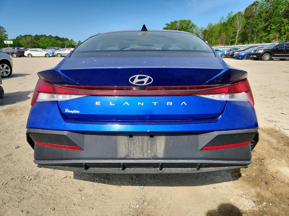 2024 Hyundai Elantra VIN KMHLM4DG0RU707052 COPART salvage auction — FRONT END, Id - Salvage Certificate Of Title, sold $3,350 on 2026-07-14 (photo 6)