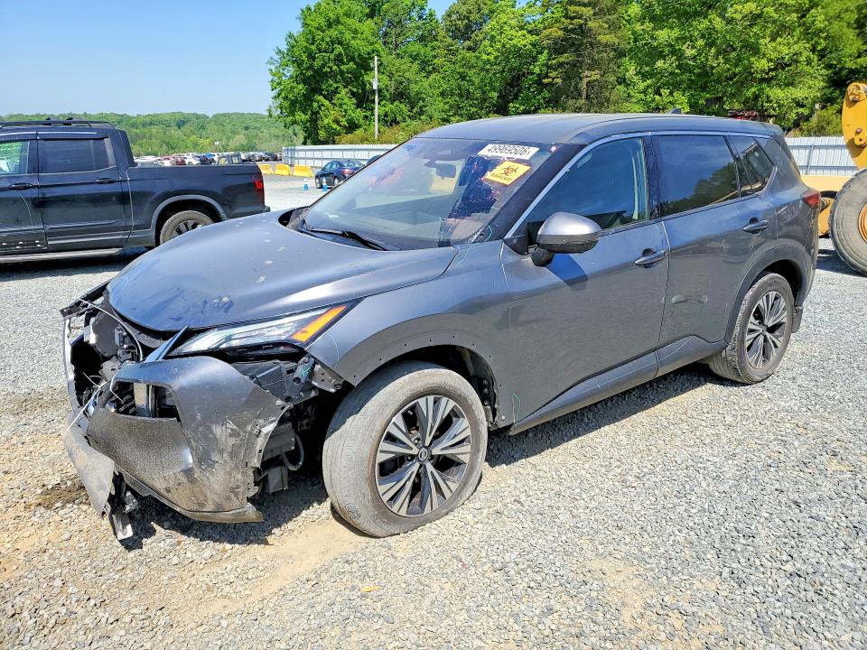 2021 Nissan Rogue VIN JN8AT3BB3MW200504 COPART salvage auction — FRONT END, Nc - Salvage Certificate Of Title, sold $5,800 on 2026-07-02 (photo 1)