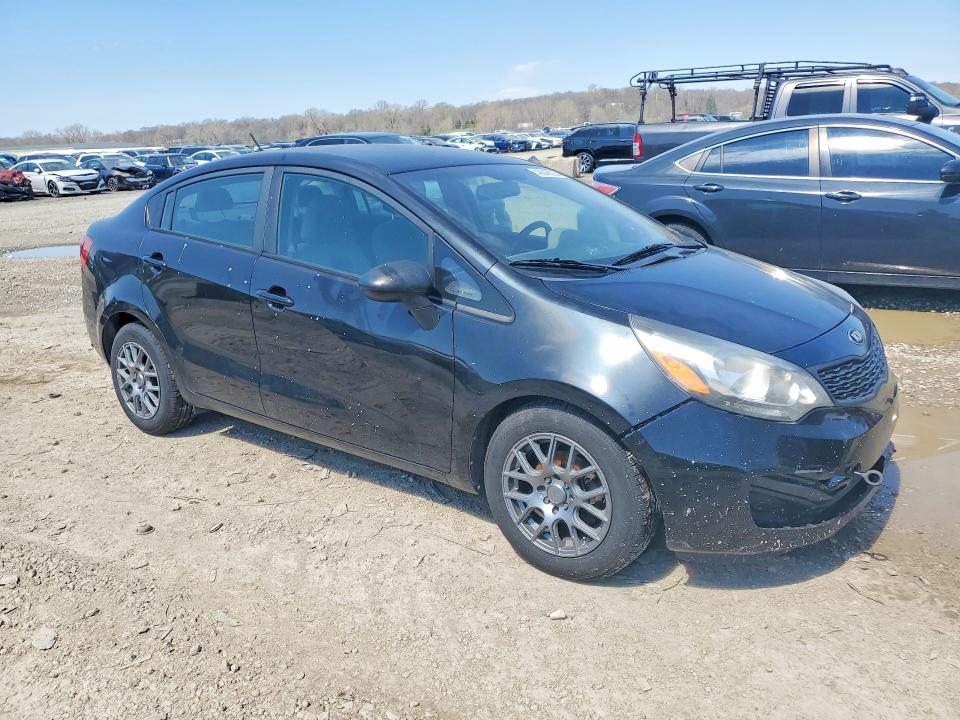 2014 Kia Rio VIN KNADM4A39E6362349 COPART salvage auction — FRONT END, Ks - Dealer Only Clean Title, sold $275 on 2026-07-30 (photo 4)