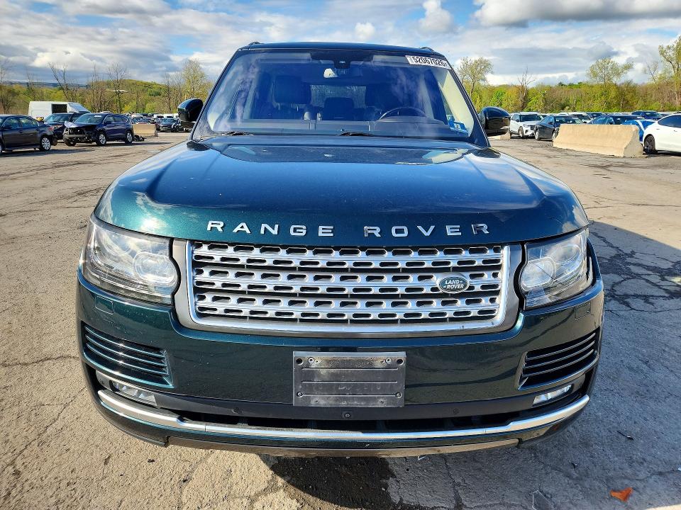 2016 Land rover RANGE ROVER VIN SALGS2PF8GA295733 COPART salvage auction — FRONT END, Id - Salvage Certificate Of Title, sold $9,400 on 2026-08-20 (photo 5)