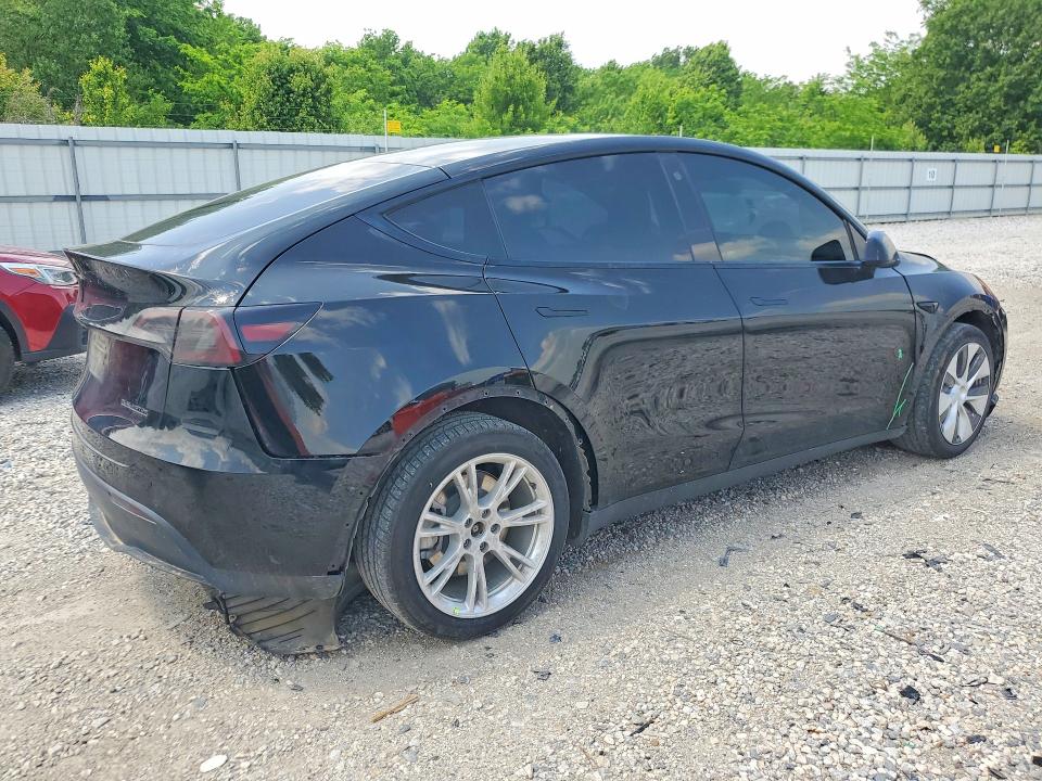 2022 Tesla Model y VIN 7SAYGDEE3NF328499 COPART salvage auction — HAIL, Ar - Cert Of Title-Salvage, sold $10,800 on 2026-07-29 (photo 3)