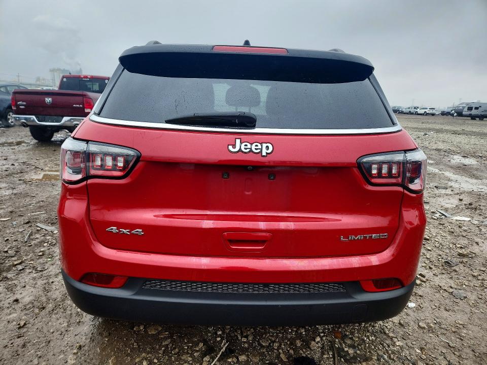 2017 Jeep Compass VIN 3C4NJDCB2HT635369 COPART salvage auction — FRONT END, Il - Salvage Certificate, sold $3,250 on 2026-07-03 (photo 6)