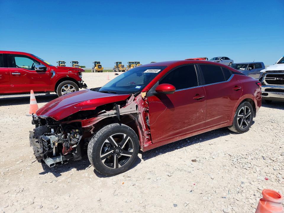 2024 Nissan Sentra VIN 3N1AB8CV7RY205132 COPART salvage auction — FRONT END, Tx - Certificate Of Title, sold $5,600 on 2026-07-23 (photo 1)