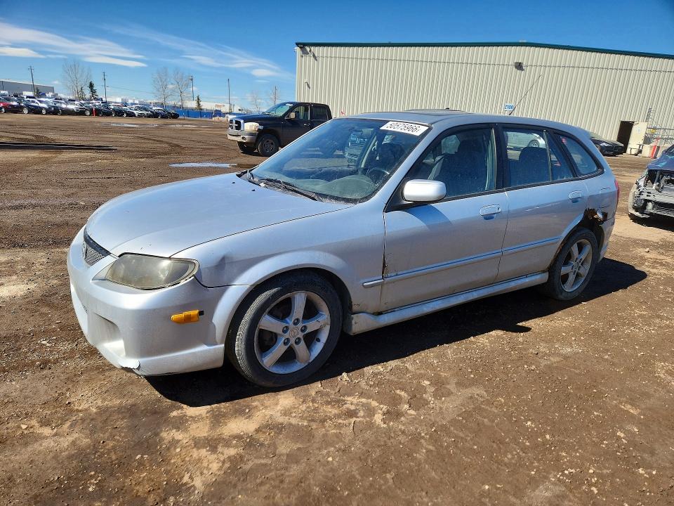 2003 Mazda Protege VIN JM1BJ245931103326 COPART salvage auction — HAIL, AB - BOS - SALVAGE, sold $175 on 2026-07-14 (photo 1)