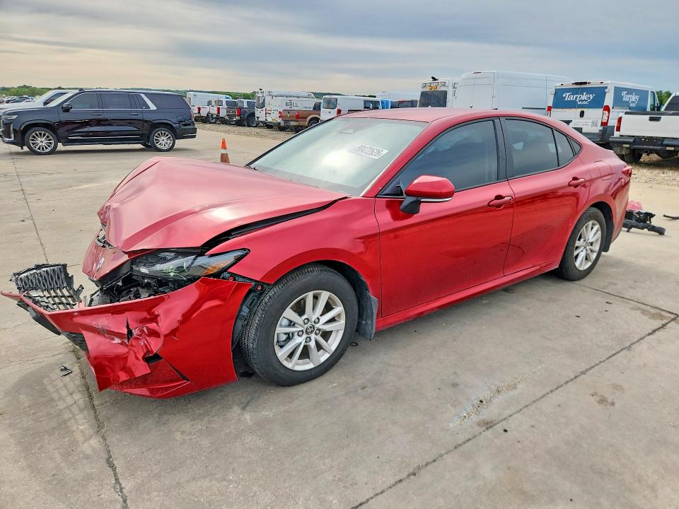 2025 Toyota Camry VIN 4T1DAACK9SU145708 COPART salvage auction — FRONT END, Tx - Certificate Of Title, sold $9,100 on 2026-07-09 (photo 1)