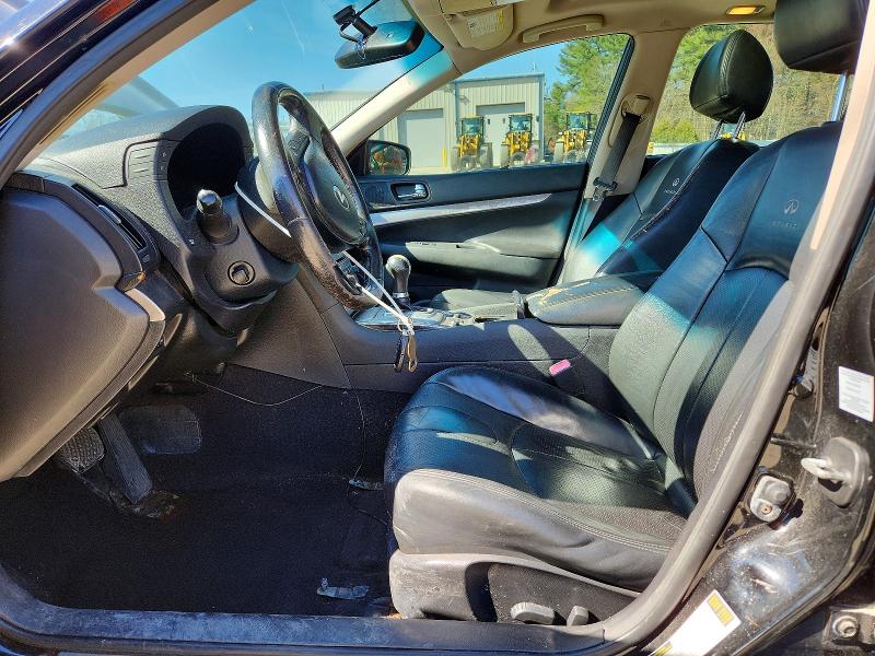 2011 Infiniti G37 VIN JN1CV6AR3BM405332 COPART salvage auction — MECHANICAL, Co - Bill Of Sale-Parts Only, sold $400 on 2026-08-03 (photo 7)