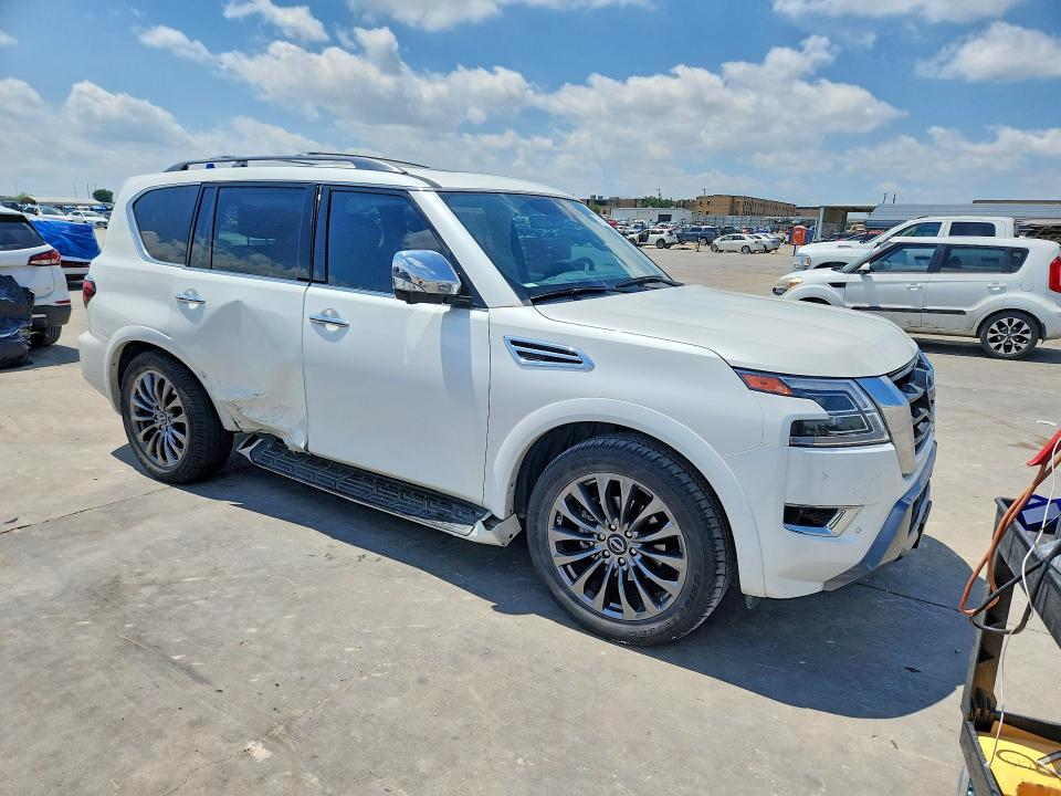 2024 Nissan Armada VIN JN8AY2DAXR9418154 COPART salvage auction — SIDE, Tx - Salvage Vehicle Title, sold $20,300 on 2026-07-30 (photo 4)