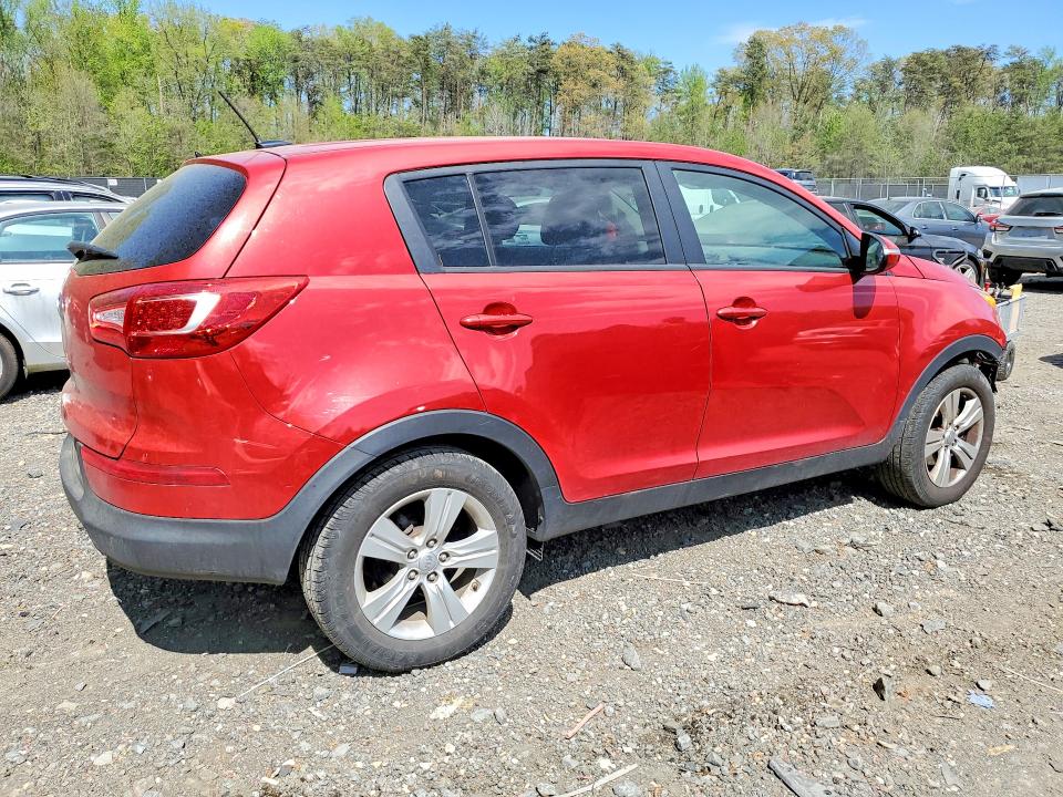 2013 Kia Sportage VIN KNDPB3A22D7511720 COPART salvage auction — FRONT END, Md - Cert Of Salvage > 75% Damage, sold $900 on 2026-07-28 (photo 3)