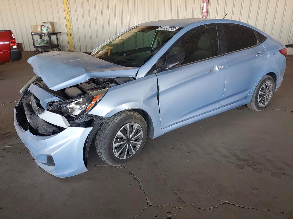 2014 Hyundai Accent VIN KMHCT4AE4EU626460 COPART salvage auction — FRONT END, Salvage Title, sold $575 on 2026-07-22 (photo 1)