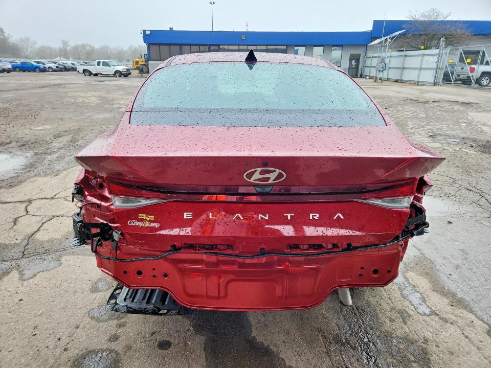 2025 Hyundai Elantra VIN KMHLL4DG0SU922889 COPART salvage auction — REAR END, In - Cert Of Title-Salvage Title, sold $7,400 on 2026-07-20 (photo 6)
