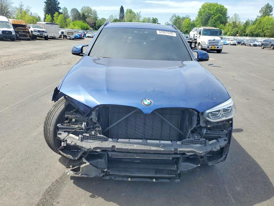 2021 BMW X3 VIN 5YMTS0C05M9G57309 COPART salvage auction — FRONT END, OR, sold $17,600 on 2026-08-19 (photo 5)