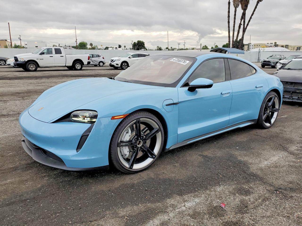 2024 Porsche Taycan VIN WP0AB2Y10RSA35827 COPART salvage auction — Minor Dent/Scratches, CA - SALVAGE CERTIFICATE, sold $40,750 on 2026-07-09 (photo 1)