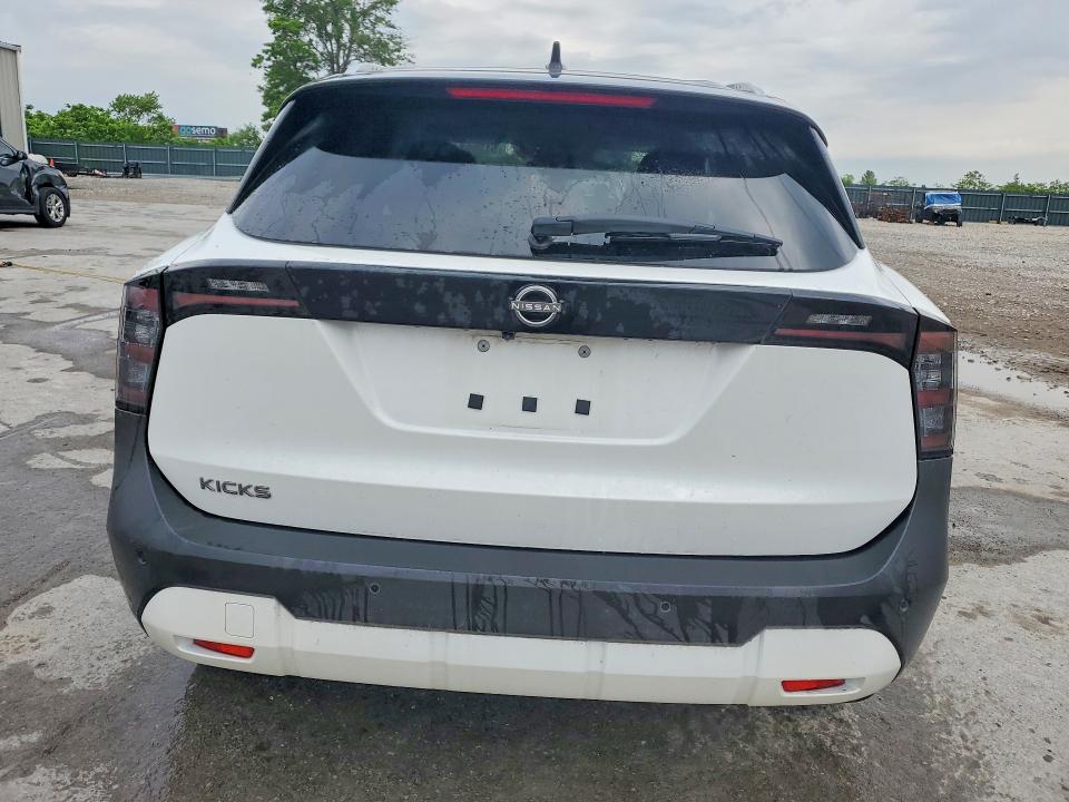 2025 Nissan Kicks VIN 3N8AP6CA2SL373591 COPART salvage auction — FRONT END, Il - Salvage Certificate, sold $7,100 on 2026-08-17 (photo 6)