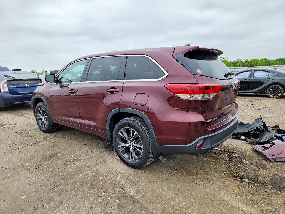 2018 Toyota Highlander VIN 5TDBZRFH0JS800148 COPART salvage auction — FRONT END, Salvage Title, sold $2,950 on 2026-07-22 (photo 2)