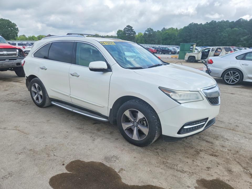 2014 Acura Mdx VIN 5FRYD3H23EB013296 COPART salvage auction — REAR END, Id - Salvage Certificate Of Title, sold $1,450 on 2026-07-10 (photo 4)