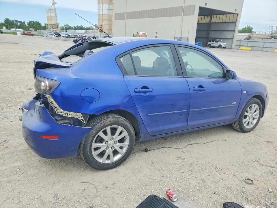 2007 Mazda 3 VIN JM1BK323171698523 COPART salvage auction — REAR END, MO - SALVAGE CERTIFICATE OF TITLE, sold $90 on 2026-07-28 (photo 3)