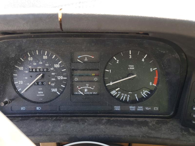 1988 BMW 5er VIN WBADK830XJ9890278 COPART salvage auction — MECHANICAL, Nv - Salvage Title, sold $375 on 2026-07-22 (photo 9)