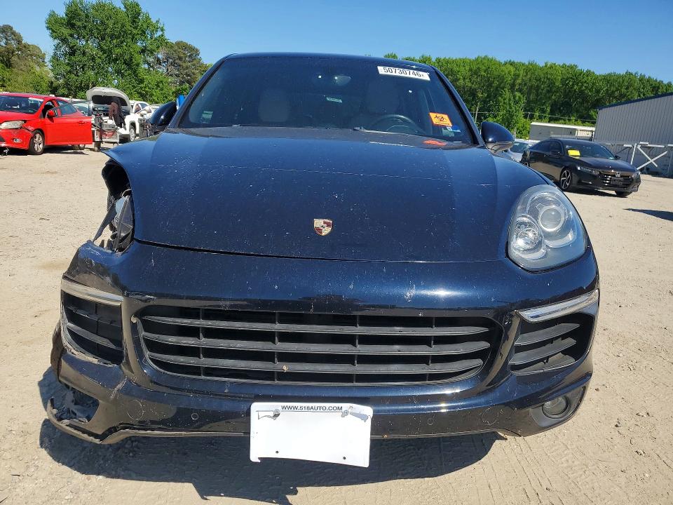2016 Porsche Cayenne VIN WP1AA2A22GLA00991 COPART salvage auction — FRONT END, VA - CERT OF TITLE - SALVAGE, sold $3,750 on 2026-07-07 (photo 5)