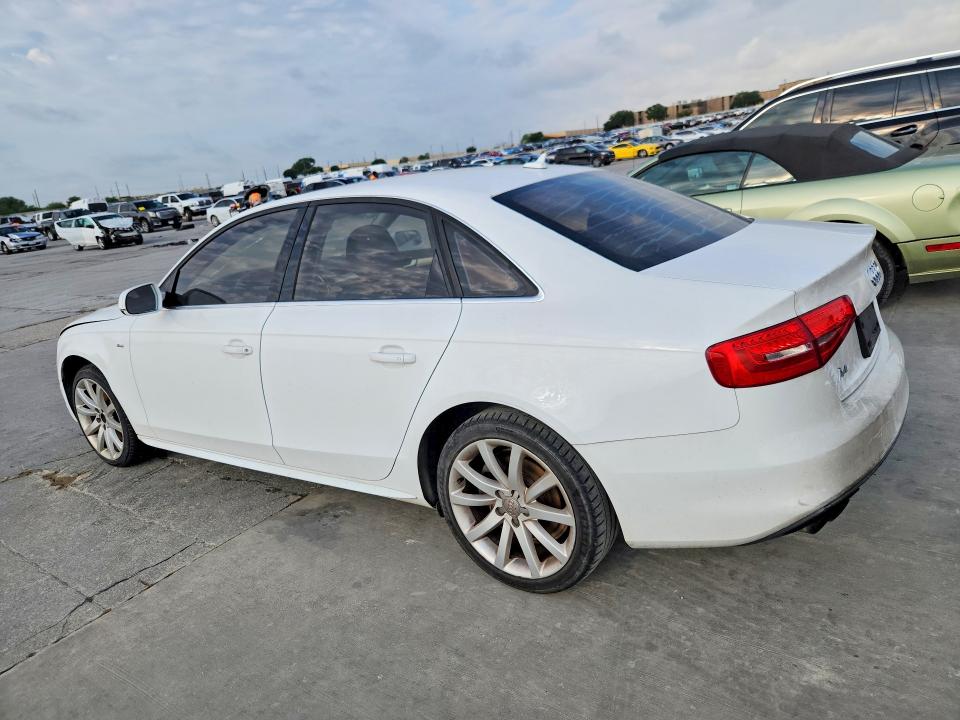 2014 Audi A4 VIN WAUAFAFL1EA075041 COPART salvage auction — VANDALISM, Tx - Certificate Of Title, sold $2,100 on 2026-07-30 (photo 2)