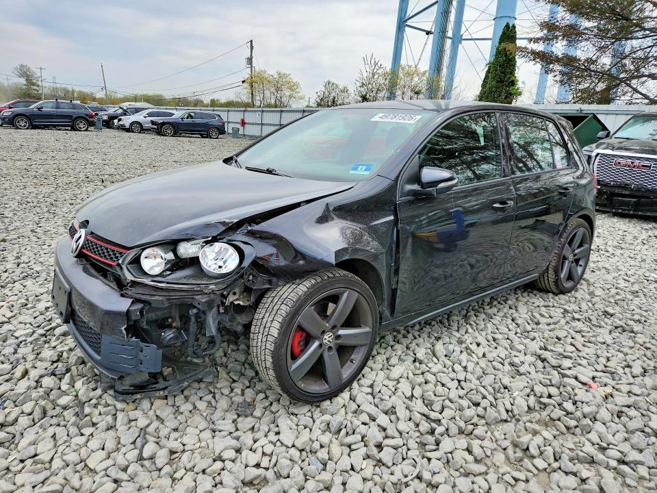 2014 Volkswagen Gti VIN WVWGD7AJ3EW007404 COPART salvage auction — FRONT END, Nj - Cert Of Title-Salvage, sold $1,100 on 2026-07-29 (photo 1)