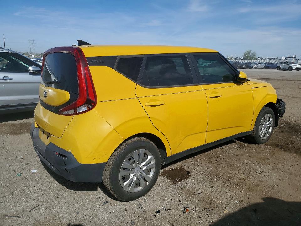 2020 Kia Soul VIN KNDJ23AU2L7050671 COPART salvage auction — FRONT END, Az - Cert Of Title - Salvage, sold $425 on 2026-07-31 (photo 3)