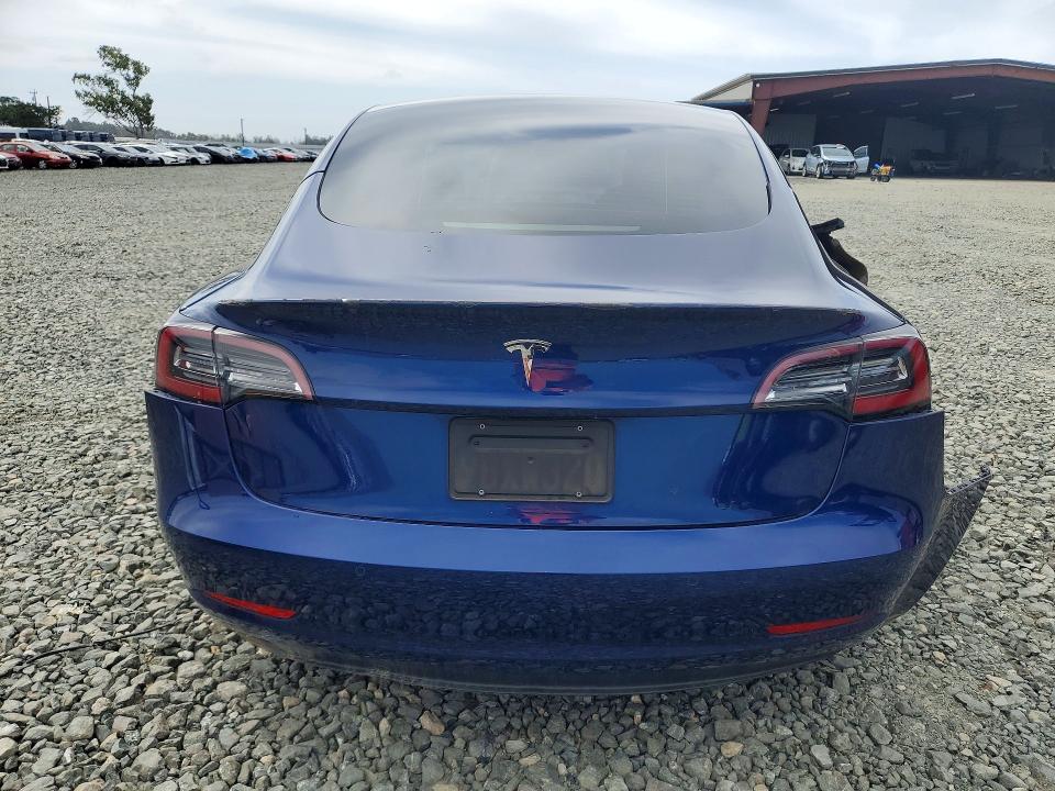 2022 Tesla Model 3 VIN 5YJ3E1EC0NF298176 COPART salvage auction — SIDE, CA - SALVAGE CERTIFICATE, sold $5,300 on 2026-07-02 (photo 6)