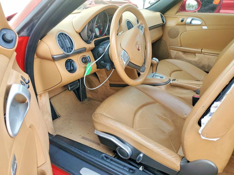 2007 Porsche Boxster VIN WP0CA29827U712334 COPART salvage auction — FRONT END, TX - SALVAGE VEHICLE TITLE, sold $2,150 on 2026-07-14 (photo 8)