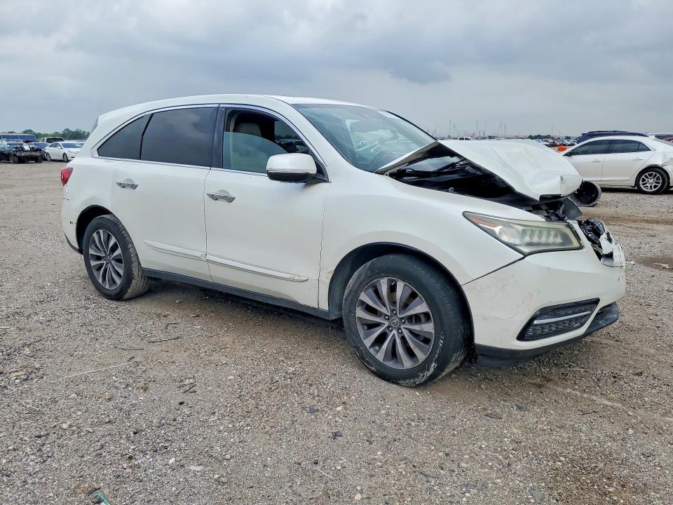 2015 Acura Mdx VIN 5FRYD3H4XFB007675 COPART salvage auction — FRONT END, Salvage Title, sold $1,150 on 2026-09-03 (photo 4)