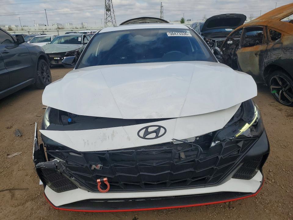2023 Hyundai Elantra VIN KMHLW4AK9PU010480 COPART salvage auction — REAR END, Wv - Salvage Certificate, sold $3,900 on 2026-07-28 (photo 5)