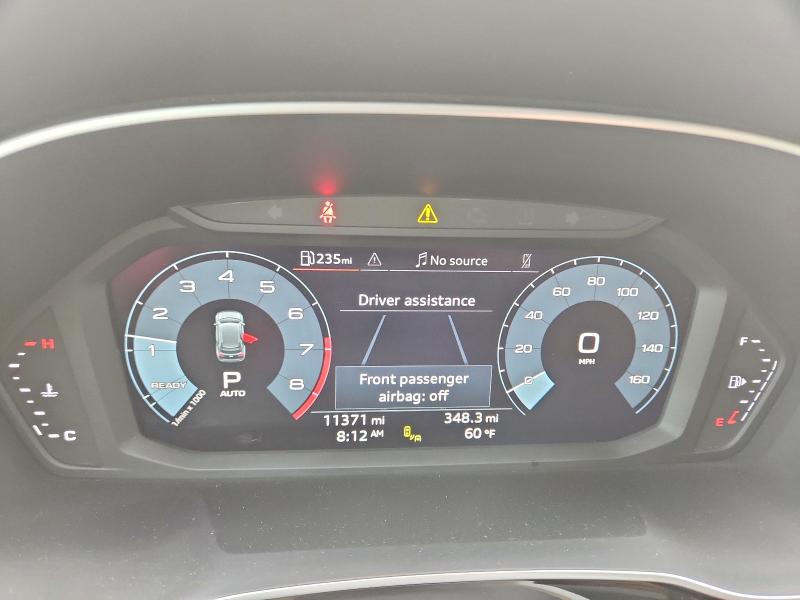 2025 Audi Q3 VIN WA1DECF31S1081734 COPART salvage auction — FRONT END, Tx - Salvage Vehicle Title, sold $12,500 on 2026-07-10 (photo 9)