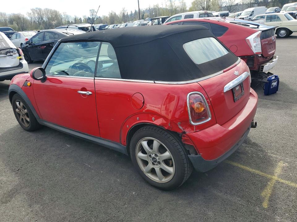 2010 Mini Cooper VIN WMWMR3C51ATU97895 COPART salvage auction — REAR END, Or - Salvage Title Certificate, sold $1,350 on 2026-07-08 (photo 2)