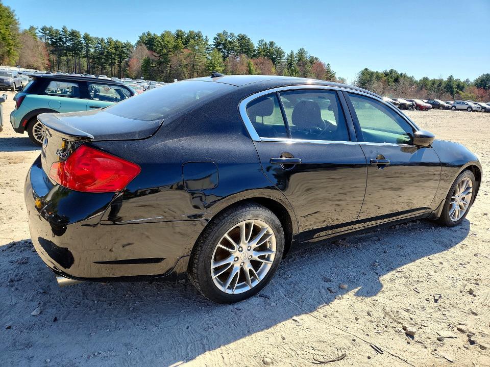 2011 Infiniti G37 VIN JN1CV6AR3BM405332 COPART salvage auction — MECHANICAL, Co - Bill Of Sale-Parts Only, sold $400 on 2026-08-03 (photo 3)