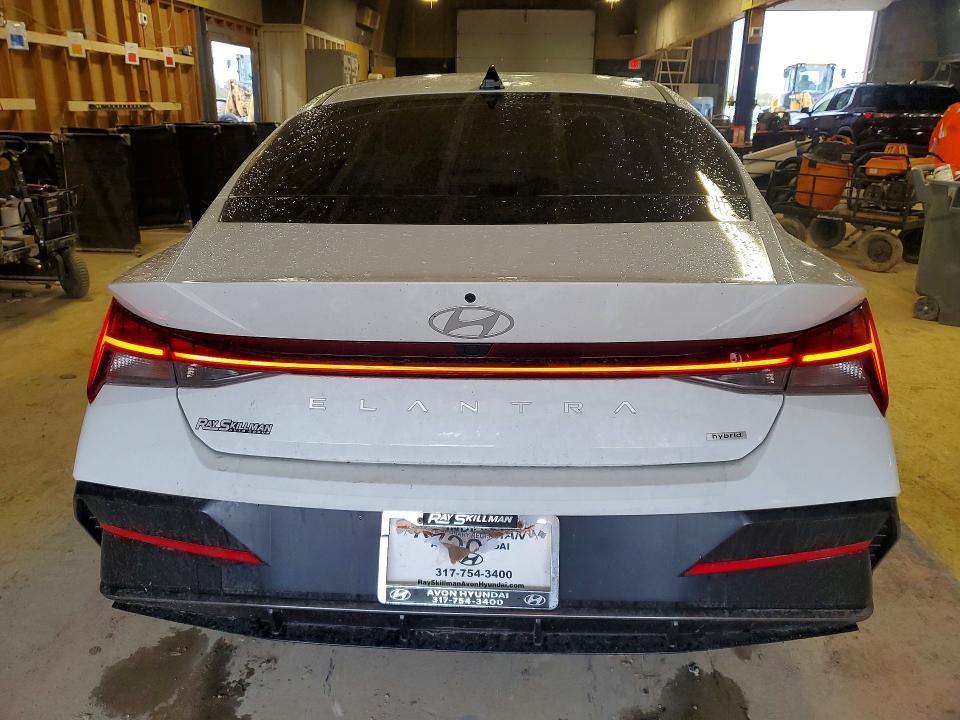 2025 Hyundai Elantra VIN KMHLN4DJ7SU150199 COPART salvage auction — HAIL, IN - CERT OF TITLE-SALVAGE TITLE, sold $2,300 on 2026-07-31 (photo 6)