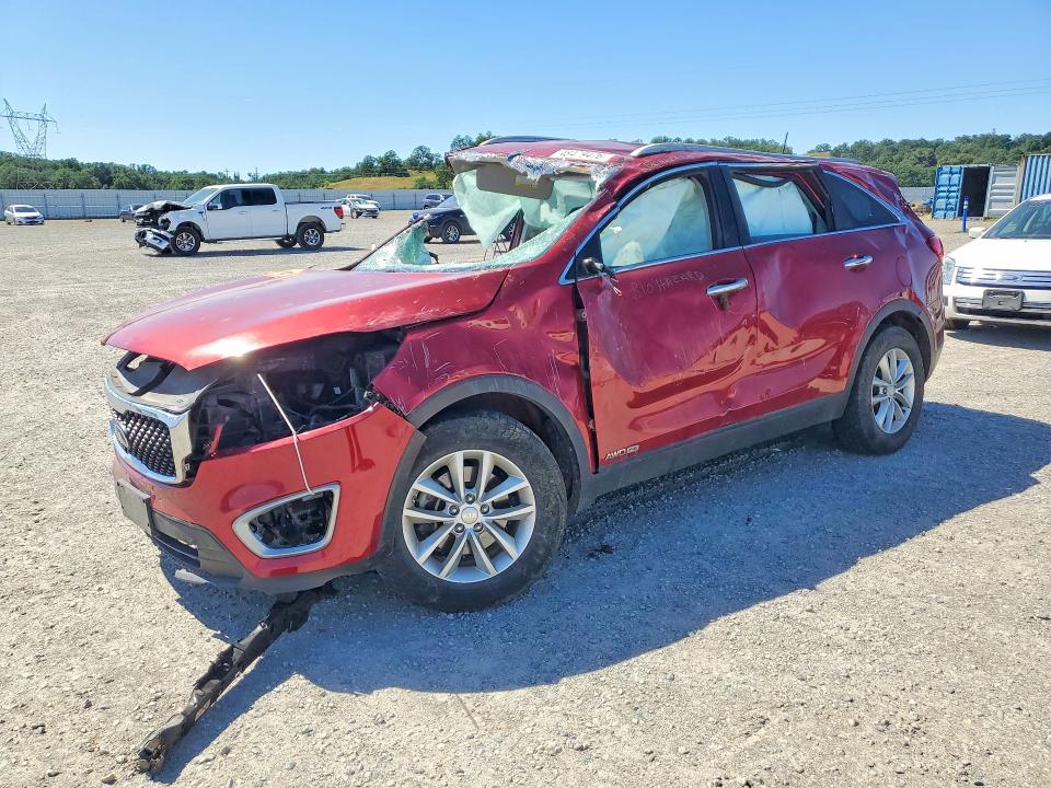 2017 Kia Sorento VIN 5XYPGDA54HG199717 COPART salvage auction — ROLLOVER, Ca - Non-Repairable Vehicle Cert, sold $125 on 2026-07-31 (photo 1)