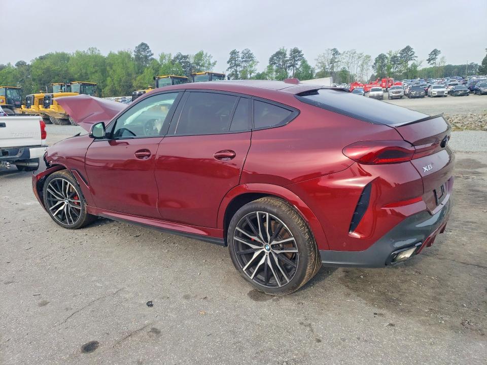 2026 BMW X6 VIN 5UX33EX08T9056189 COPART salvage auction — FRONT END, Nc - Salvage Certificate Of Title, sold $17,000 on 2026-07-23 (photo 2)