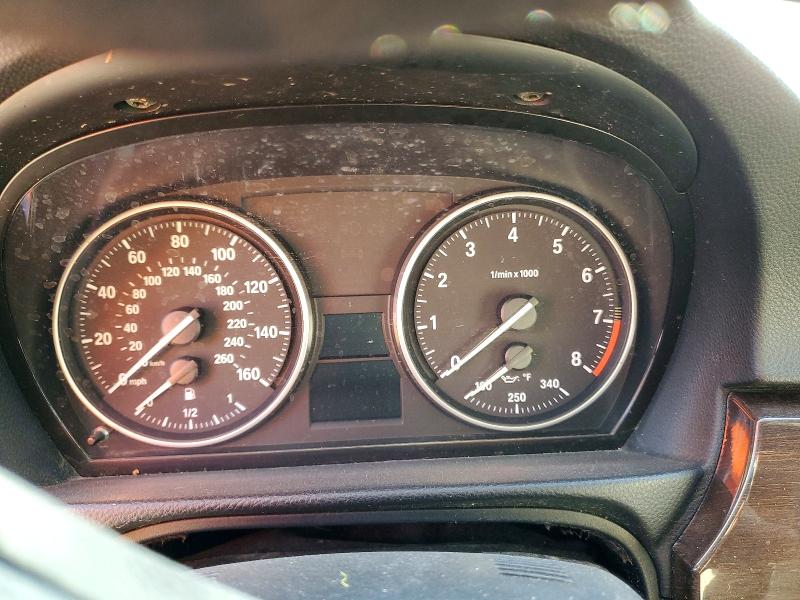 2012 BMW 3 series VIN WBADW3C56CE823836 COPART salvage auction — WATER/FLOOD, Fl - Cert Of Title-Slvg Rebld Flood, sold $850 on 2026-07-29 (photo 9)