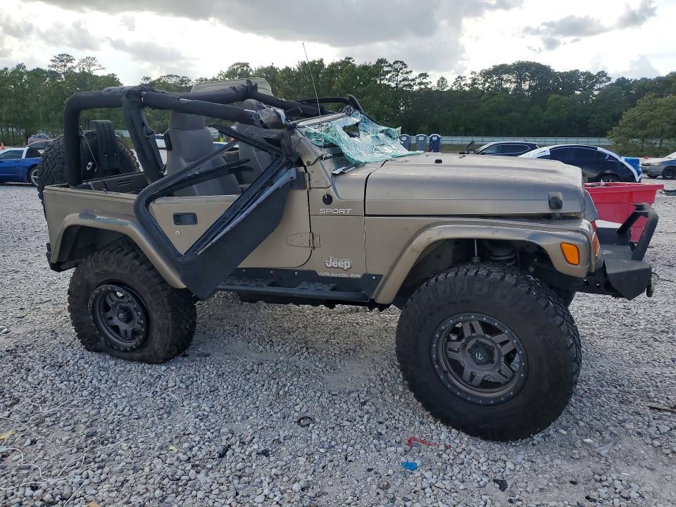 2003 Jeep Wrangler / VIN 1J4FA49S13P309131 COPART salvage auction — ROLLOVER, Tx - Certificate Of Title, sold $1,400 on 2026-07-03 (photo 4)