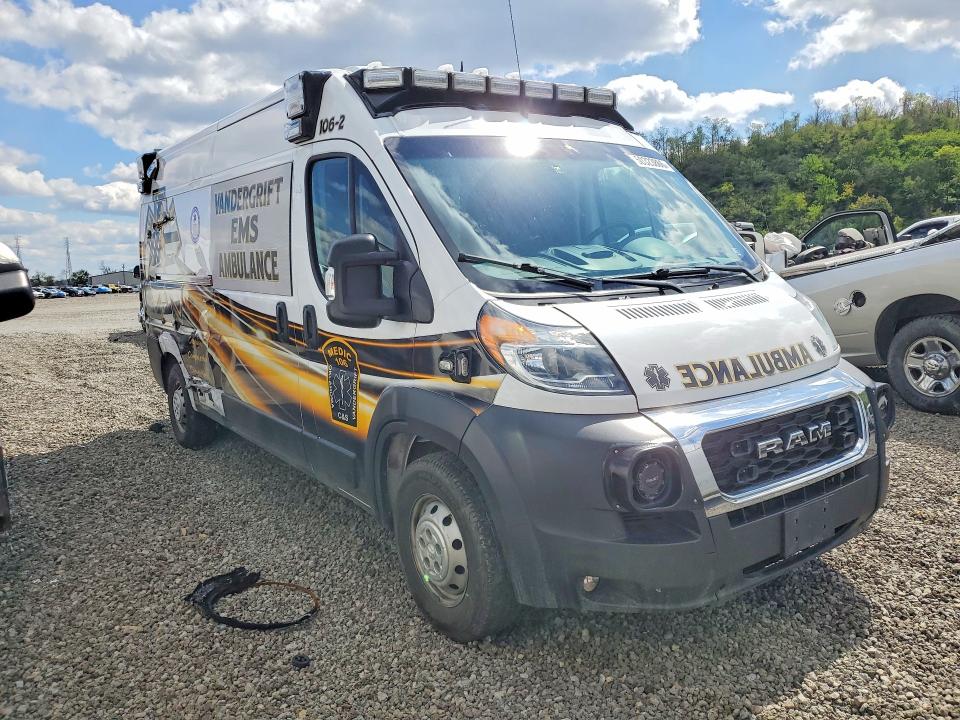 2021 Ram Promaster 3500 VIN 3C6MRVHG3ME529114 COPART salvage auction — SIDE, Pa - Certificate Of Salvage, sold $7,000 on 2026-07-08 (photo 4)