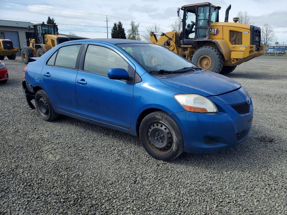 2010 Toyota Yaris VIN JTDBT4K36A4064150 COPART salvage auction — REAR END, Or - Salvage Title Certificate, sold $200 on 2026-07-07 (photo 4)