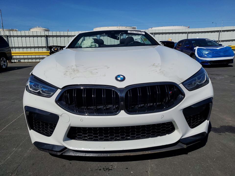2024 BMW M8 VIN WBSDZ0C08RCP93779 COPART salvage auction — FRONT END, Ca - Salvage Certificate, sold $46,750 on 2026-07-08 (photo 5)
