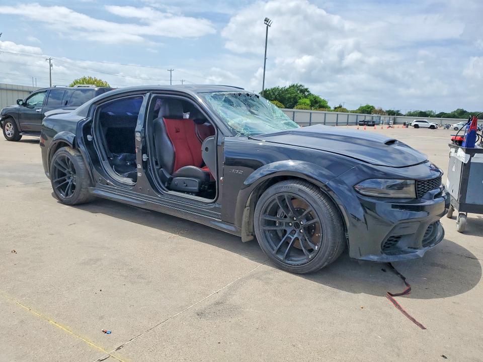 2023 Dodge Charger VIN 2C3CDXGJ5PH556887 COPART salvage auction — FRONT END, Tx - Certificate Of Title, sold $17,100 on 2026-07-30 (photo 4)