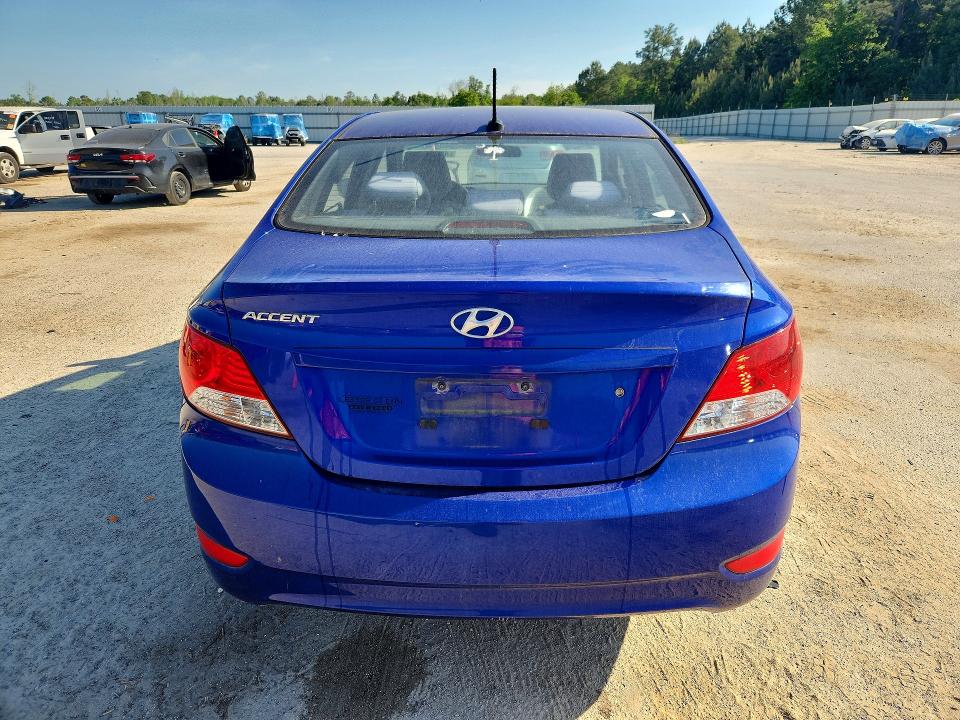 2012 Hyundai Accent VIN KMHCT4AE5CU159014 COPART salvage auction — MINOR DENT/SCRATCHES, SC - CERTIFICATE OF TITLE, sold $875 on 2026-07-27 (photo 6)