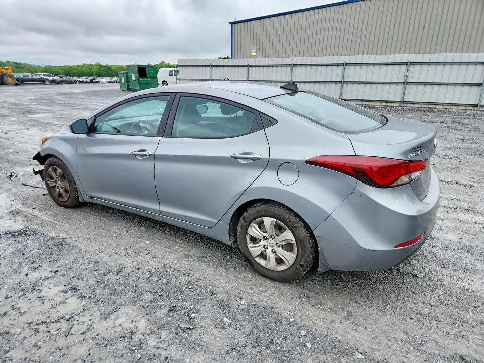 2016 Hyundai Elantra VIN KMHDH4AEXGU524962 COPART salvage auction — FRONT END, Nc - Salvage Certificate Of Title, sold $175 on 2026-07-29 (photo 2)
