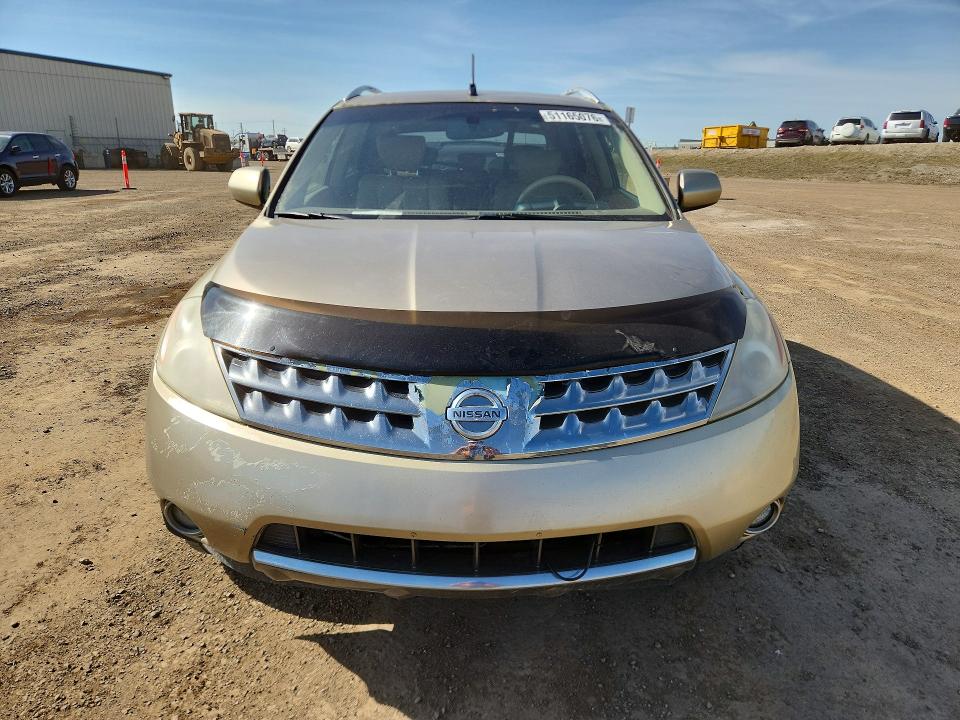 2006 Nissan Murano VIN JN8AZ08W66W514321 COPART salvage auction — REAR END, Ab - Bos - Salvage, sold $200 on 2026-07-07 (photo 5)