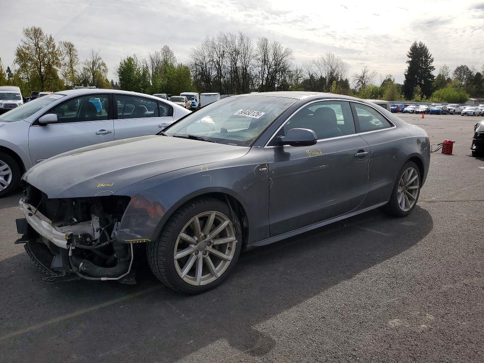 2017 Audi A5 VIN WAUD2AFR2HA000818 COPART salvage auction — FRONT END, OR - SALVAGE TITLE CERTIFICATE, sold $4,450 on 2026-07-06 (photo 1)